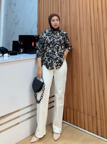 Kemeja Rayon Motif